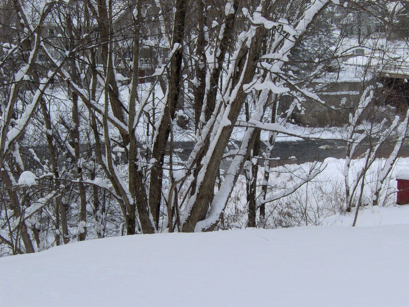 Harrisville, NY Thanksgiving 2005 view of the Oswegatchie River from