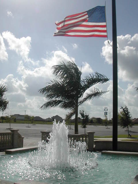 Brownsville, TX: Flag in front of the Event Center