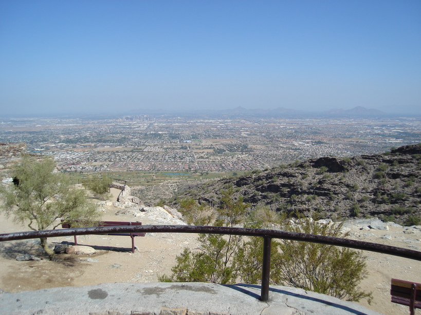 Phoenix, AZ: View of Phoenix atop South Mountain City Park