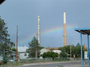 Hurley, NM: Smelter stacks (350 & 650 ft.) Hurley, NM