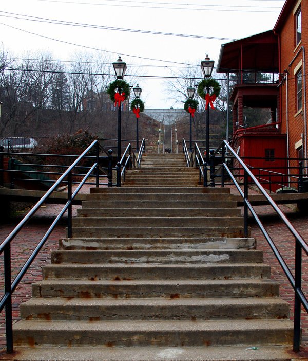 Galena, IL Galena High School Stairs photo, picture, image (Illinois
