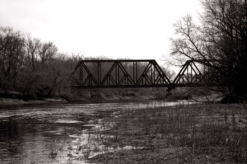 Clarksville, IA : Railroad Bridge Over Shell Rock River Clarksville IA ...