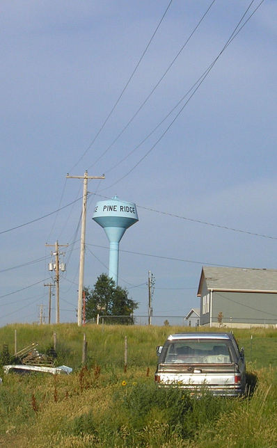 Pine Ridge, SD: Pine Ridge, South Dakota Water Tower