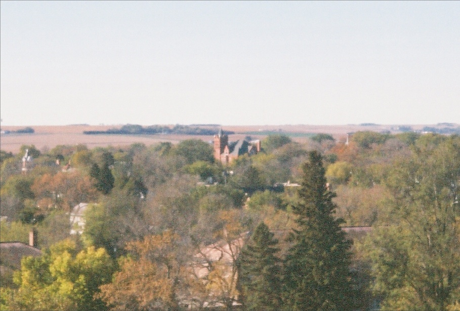 Wayne, NE: This is a picture of the Wayne County Courthouse, it looks like a castle in the distance.