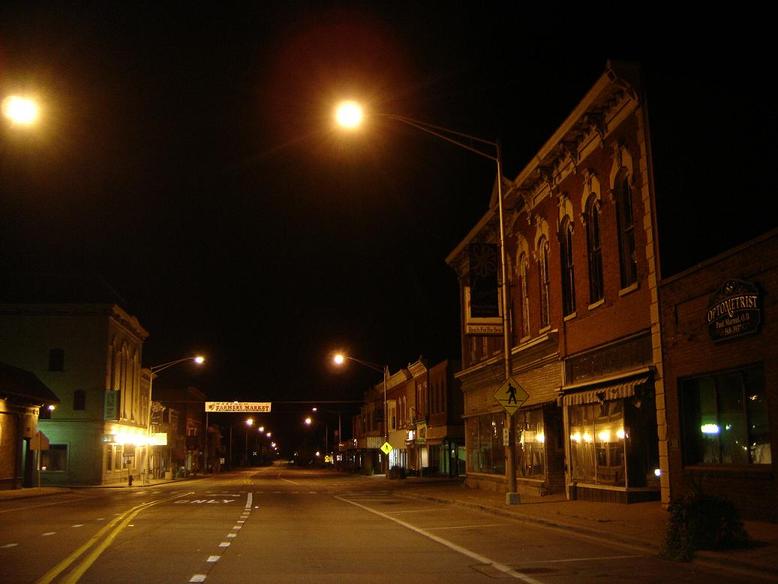 Marengo, IL: 3:00 a.m. Scene of Downtown