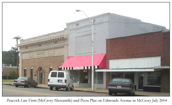 McCrory, AR: Downtown McCrory on Edmonds Ave.