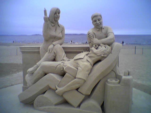 Revere, MA: Revere Beach sand sculpture, 2006.