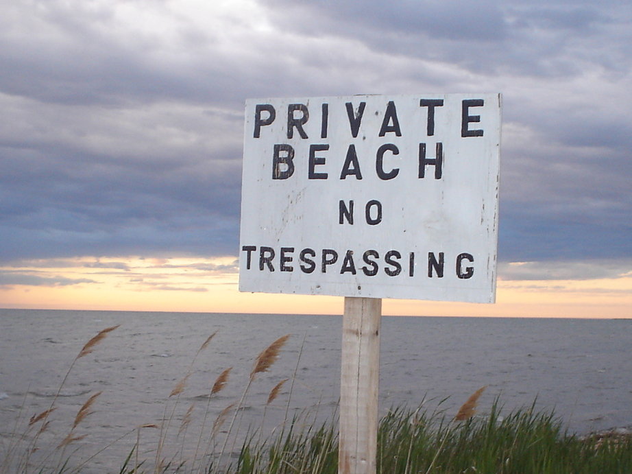 Caseville, MI: private beach