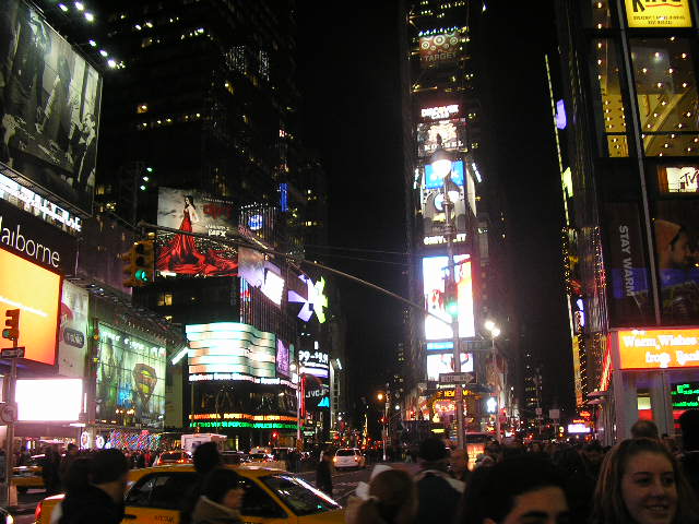 New York, NY: times square by night