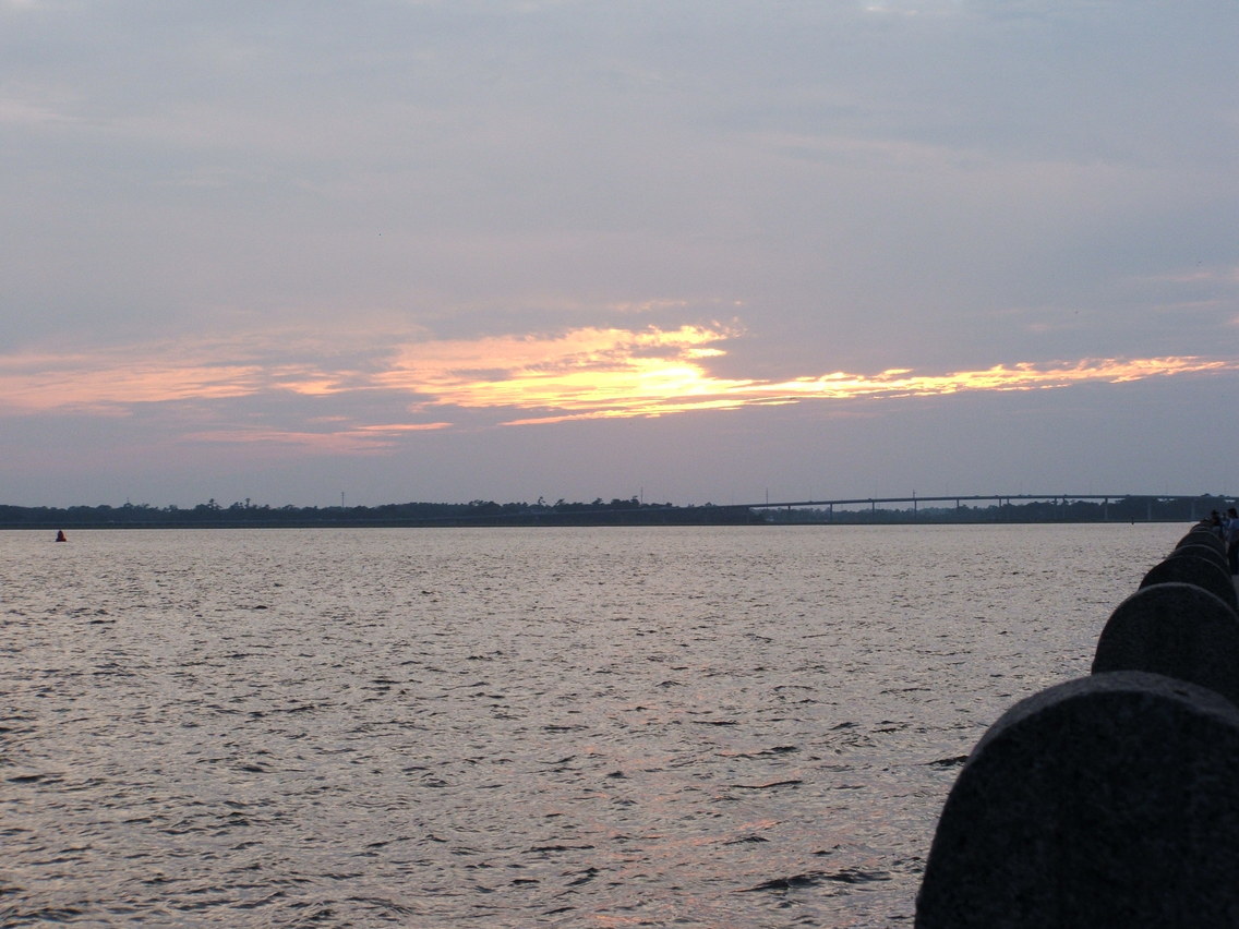 Charleston, SC: Sunset on the Cooper River on the Battery