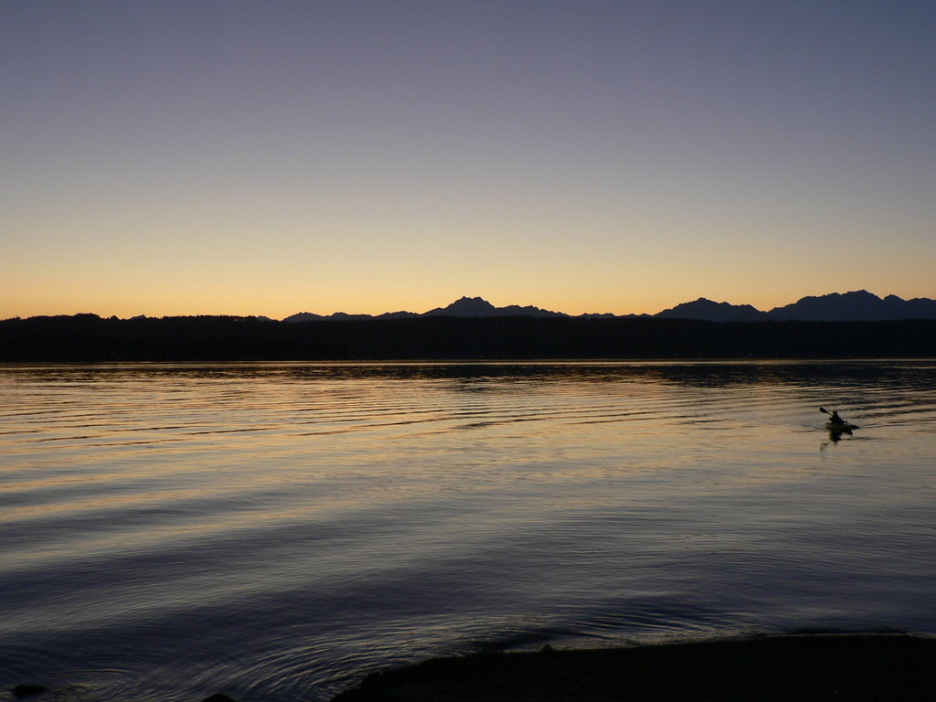 Tracyton, WA: dyes inlet at sunset