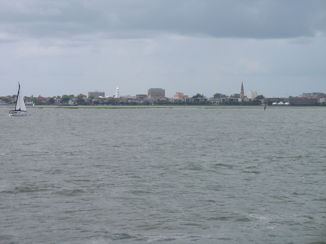 Charleston, SC: View of Charleston from the harbor