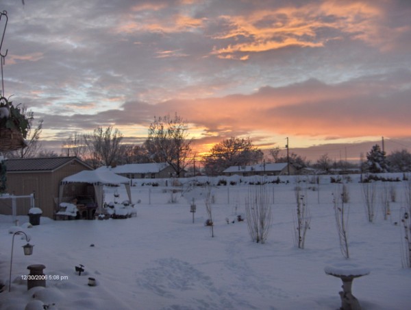 Los Lunas, NM: Winter Sunset