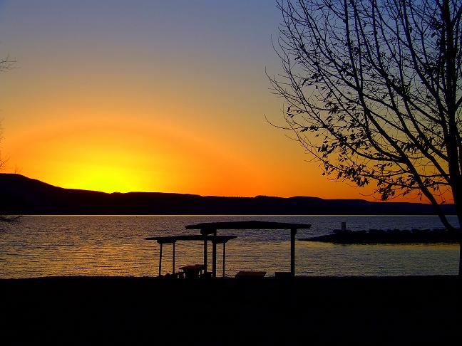 Russellville, AR: Lake Dardanelle, Russellville Marina Sunset Silouette