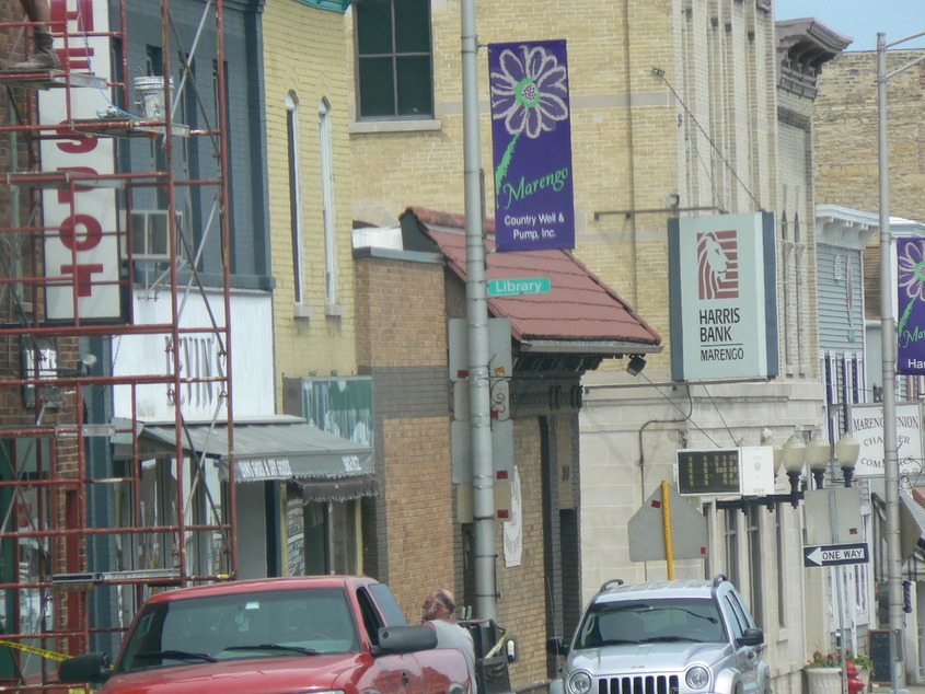 Marengo, IL west side of state st from state and grant photo, picture