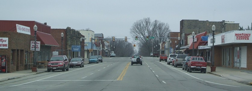 Monterey, TN: Commercial Ave, downtown Monterey