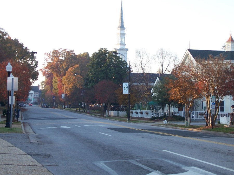 Cary, NC: Academy Street in downtown Cary, NC