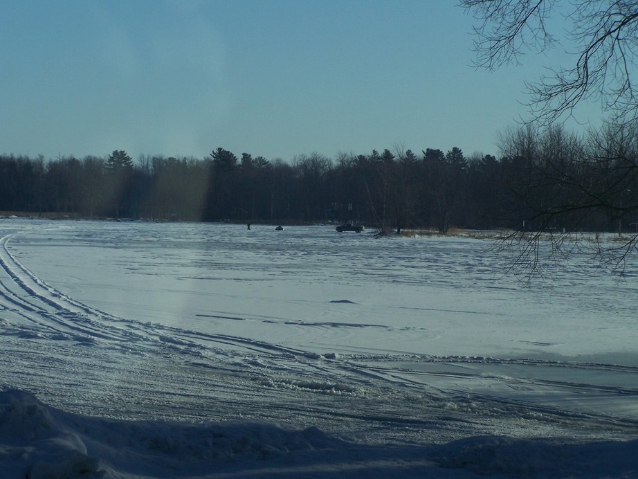 Newport, ME : Ice Fishing on Sebasticook Lake photo, picture, image ...