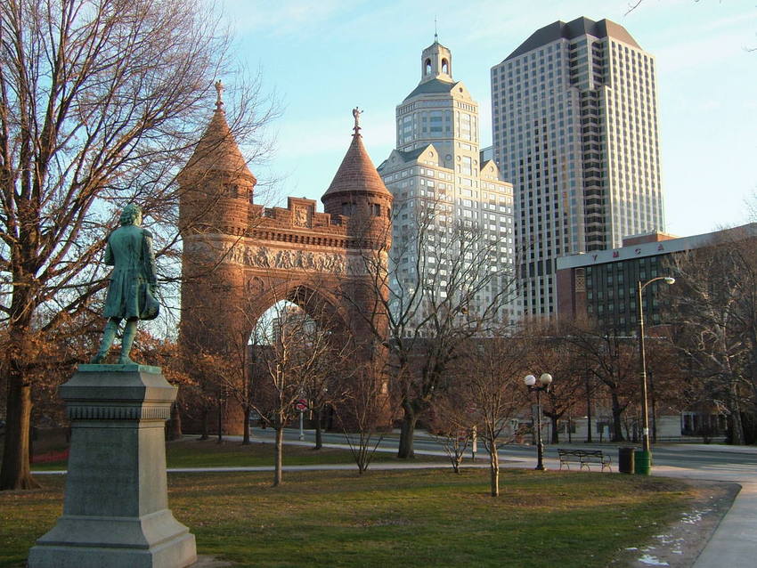 Hartford, CT: View from Bushnell Park