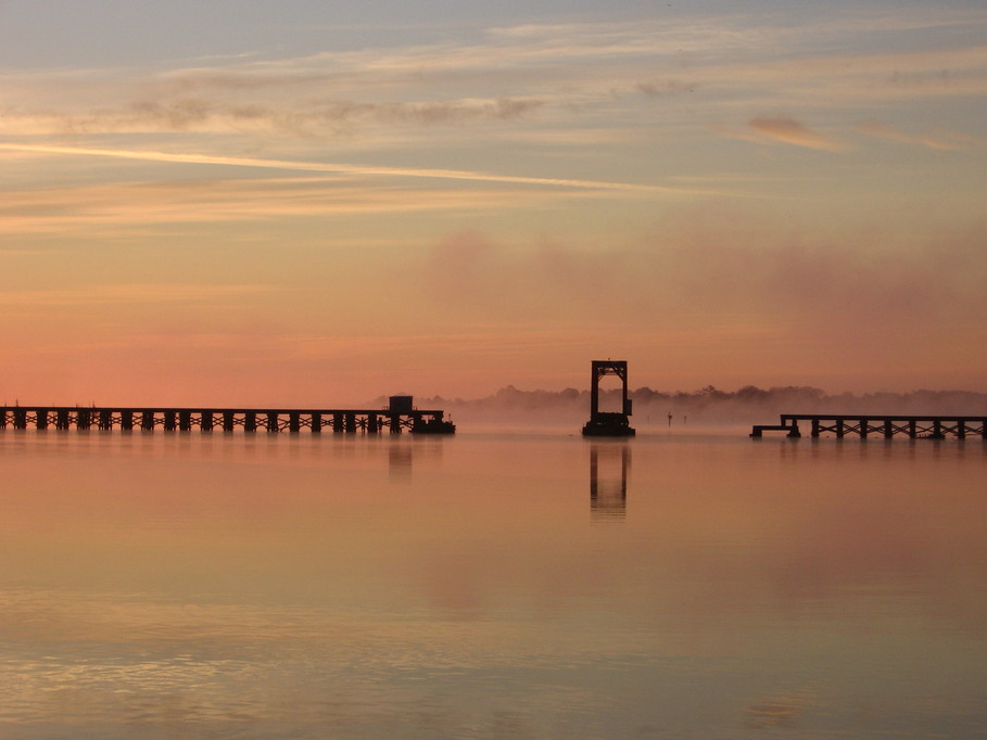 Washington, NC: Pamlico River rail bridge