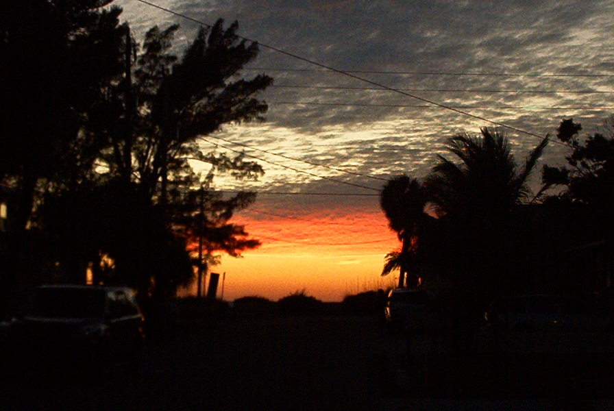 Bradenton Beach, FL: Sunset on Bradenton Beach after it had quit raining