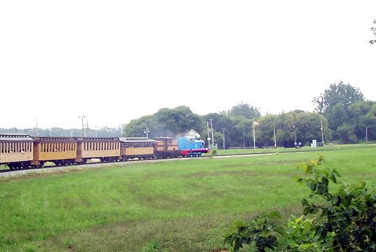 Flint, MI: A picture of Thomas the Tank Engine at Crossroads Village and the Huckleberry Railroad. Taken August 2006.