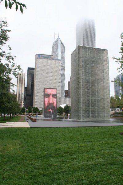 Chicago, IL: Crown_Fountain_Millenium_Park