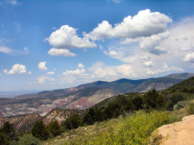 Cedar City, UT: Photo was taken from Cedar City's "BIG C" mountain. Photo is of the view of the mountains to the right of the C.