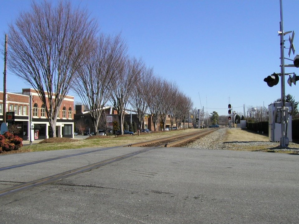 Mebane, NC looking east on tracks photo, picture, image (North