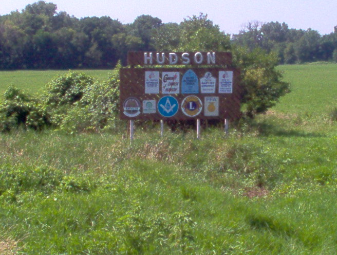 Hudson, IA: Hudson sign