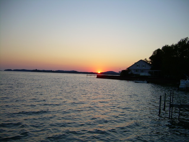 Onekama, MI: Onekama, MI. Portage Lake Sunset