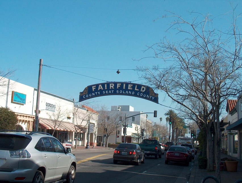 Fairfield, CA: Fairfield CA Downtown Fairfield in January