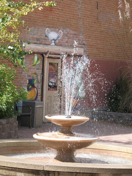 Aztec, NM: Courtyard Fountain