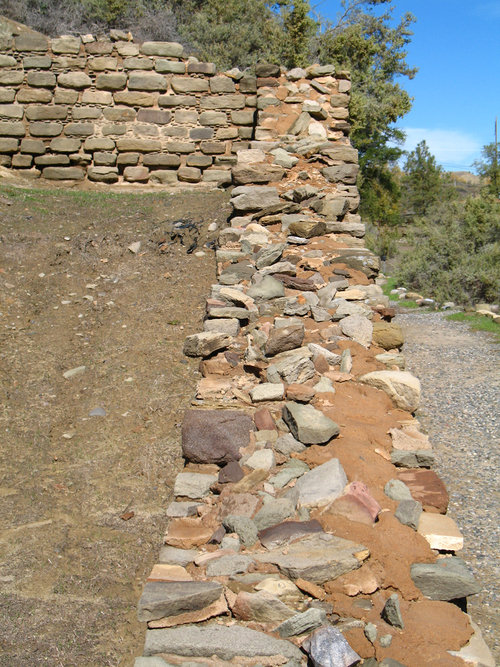 Bloomfield, NM: Salmon Ruins Wall Up Close