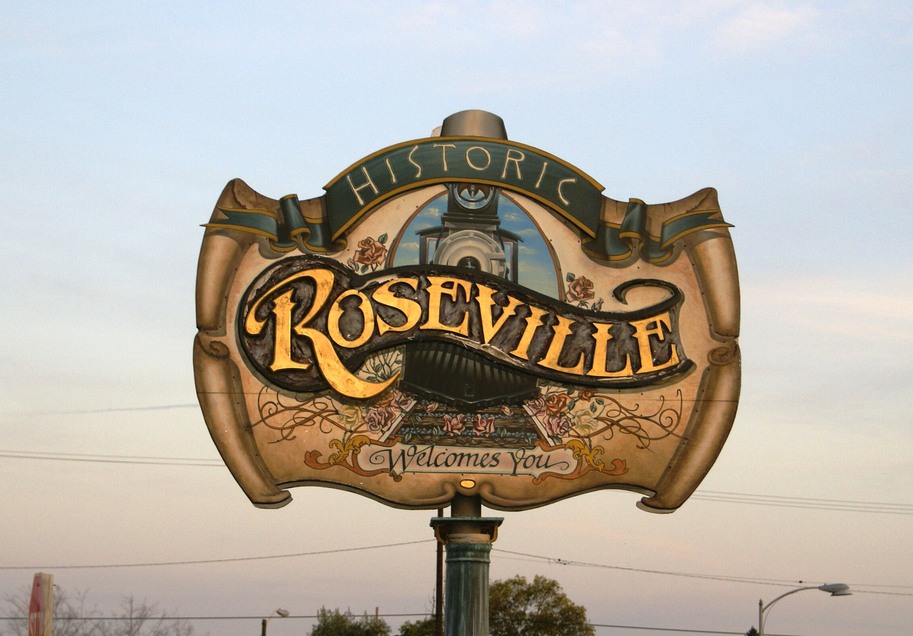 Roseville, CA: Vernon Street in Downtown Roseville