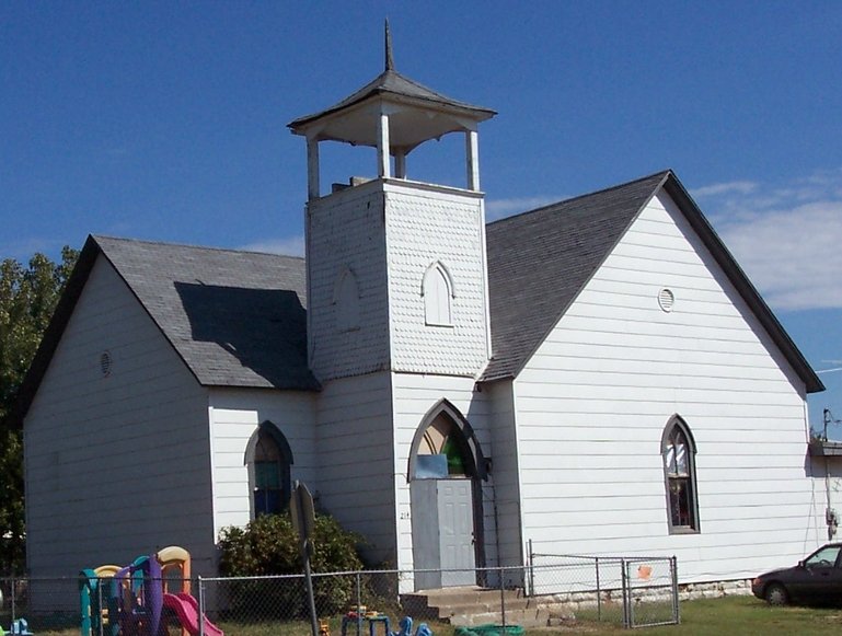Morrison, OK: This is a photo of the former Morrison Baptist Church (on the National Register of Historic Places)