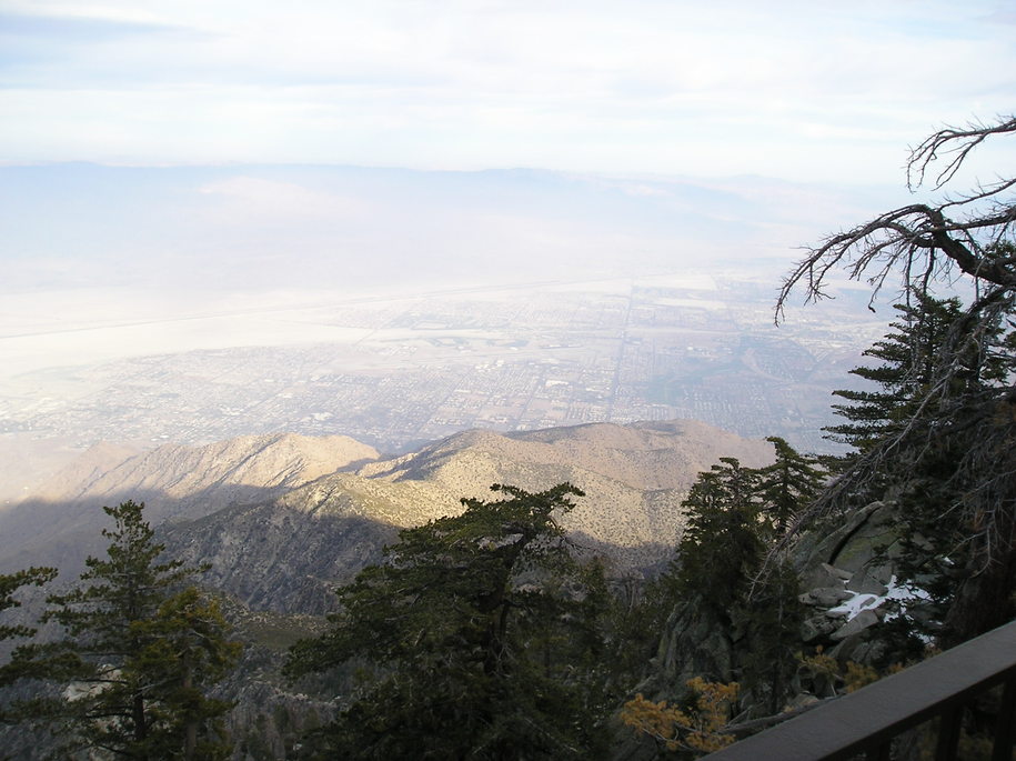 Palm Springs, CA: picture taken from the mountain elevation 8516 ft