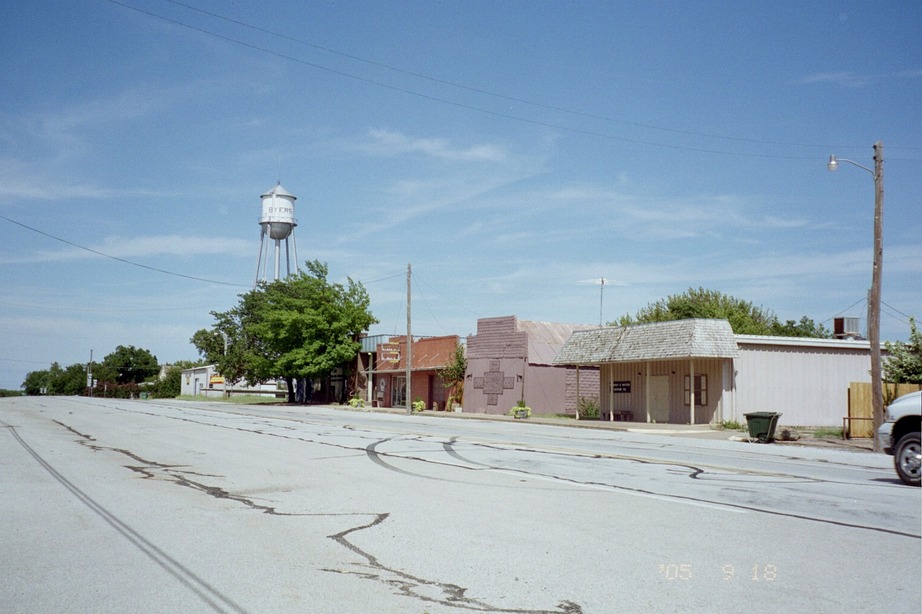 Byers, TX: East side of Downtown Byers Texas