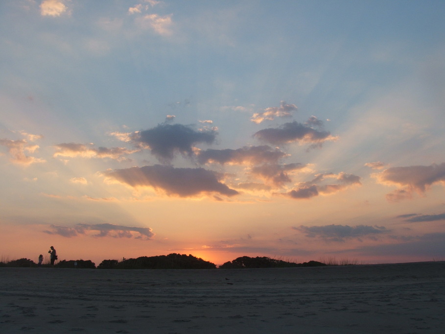 Carolina Beach, NC: Sunset at Fort Fischer