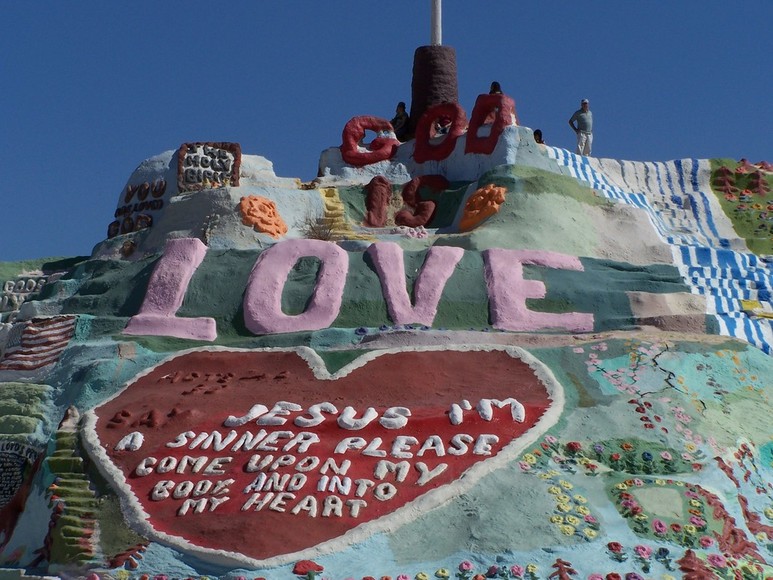 Niland, CA Salvation Mountain in Niland photo, picture, image