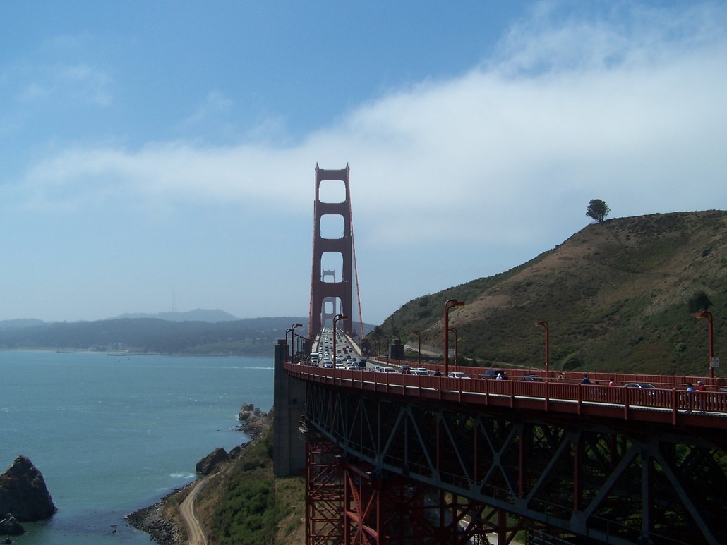 San Francisco, CA: View of Golden Bridge on other side