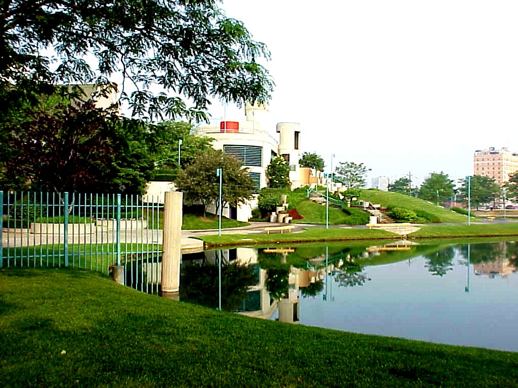Detroit, MI: Detroit's Chene Park along the river