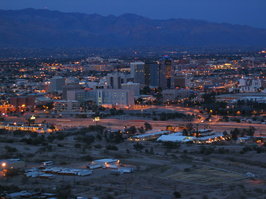 Tucson, AZ: Downton Tucson at night