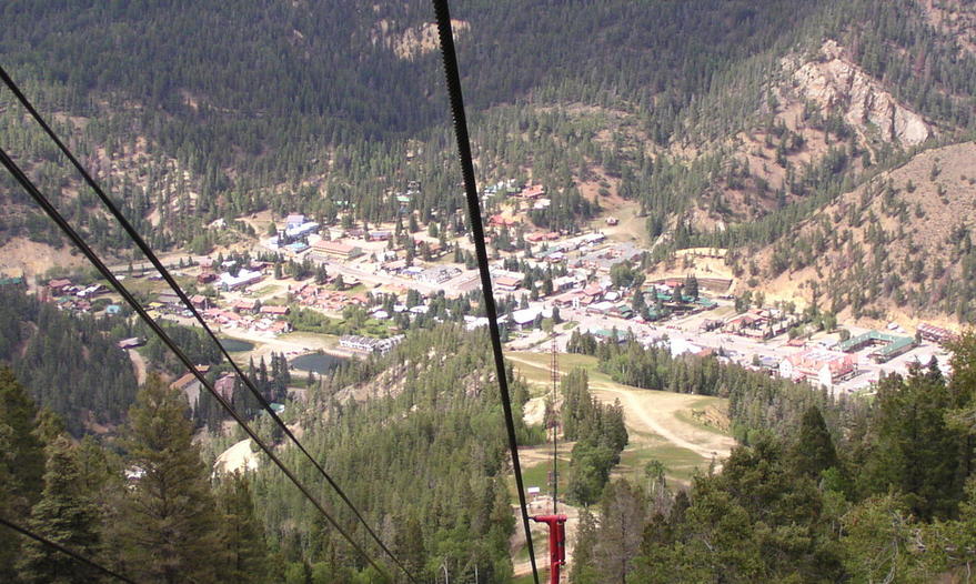Red River, NM: View from Red River N.M. Ski Area lift.