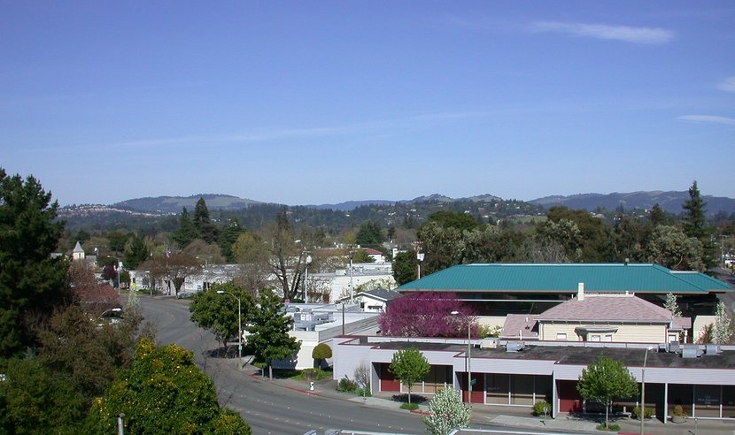 Santa Rosa, CA: A view facing east