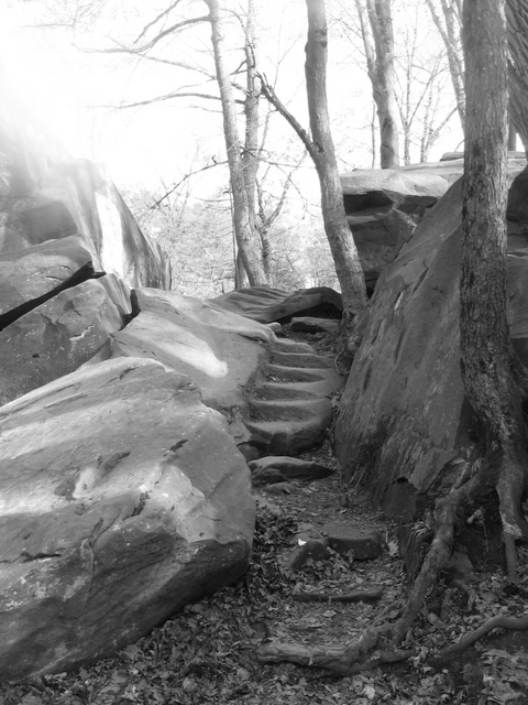 Elyria, OH: Rock Steps at Cascade Park