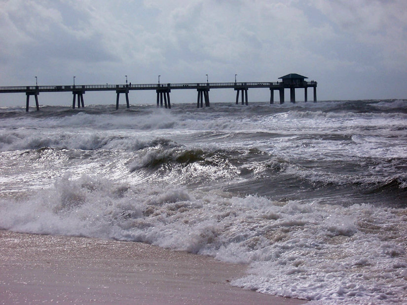 Destin, FL: Stormy day at Destin beach October 2005