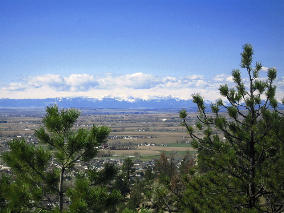 Billings, MT: Looking Southwest from on top the Billings Rimrocks