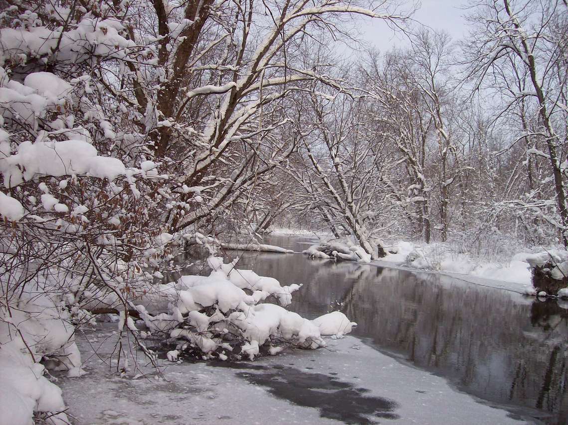 Waterford, PA: After the snow on LeBoeuf Creek