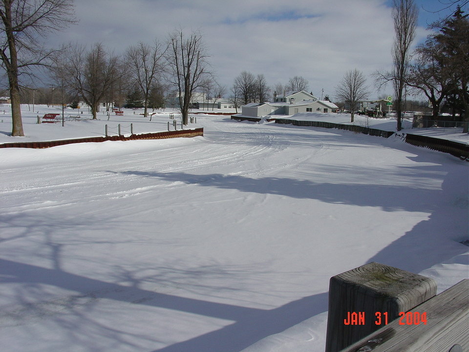 Au Gres, MI: Au Gres River in Winter